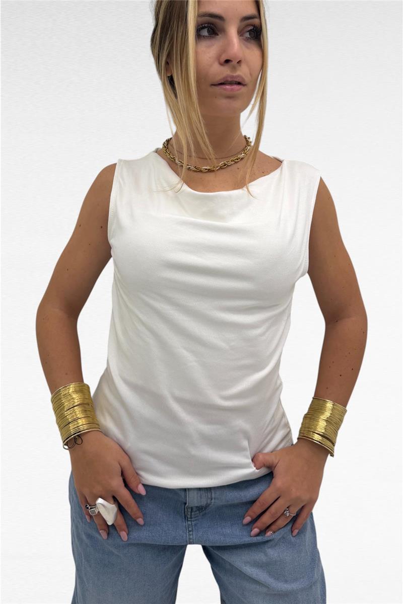 maglia smanicata iris